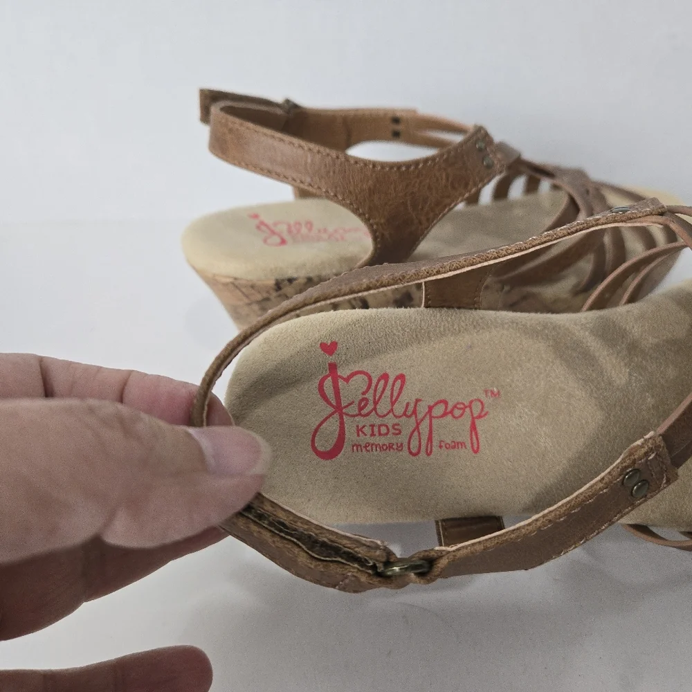 Cork Wedge Sandals, Size 3